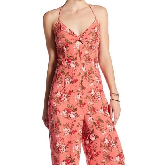 Pink Floral Leith Jumpsuit - Picture 1 of 5